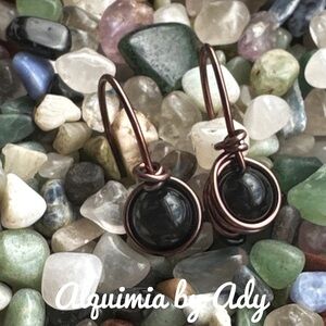 Alquimia Black and Copper Earrings